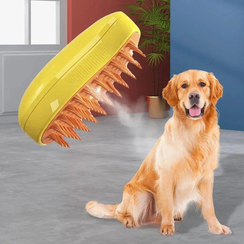 PetSteam Pro™ - Cepillo Vaporizador 3 en 1 para Mascotas - Casas Latam